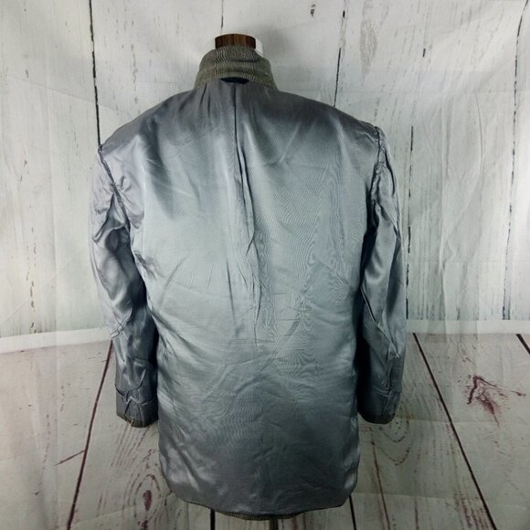 Nigel's By Nathan David Mark Shale 42R Olive Gray Plaid Suit Blazer Spor… - Picture 11 of 11